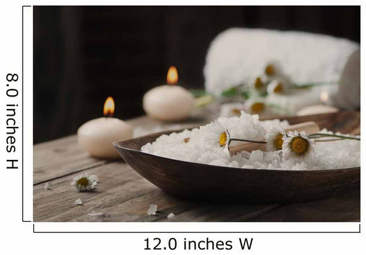 Spa Concept with Daisies Wall Decal
