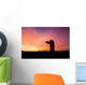 Rifle Hunter Silhouetted Sunrise Wall Decal