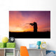 Rifle Hunter Silhouetted Sunrise Wall Decal