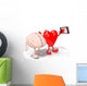 Brain and Heart Take Wall Decal