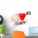 Brain and Heart Take Wall Decal