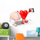 Brain and Heart Take Wall Decal