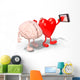 Brain and Heart Take Wall Decal