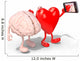 Brain and Heart Take Wall Decal