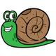 Garden Snail Wall Decal