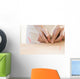 Women Undergoing Acupuncture Waist Wall Decal