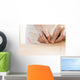 Women Undergoing Acupuncture Waist Wall Decal