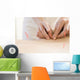 Women Undergoing Acupuncture Waist Wall Decal