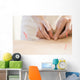 Women Undergoing Acupuncture Waist Wall Decal