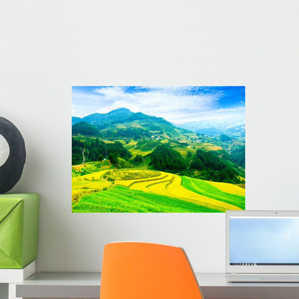 Rice Fields Terraces Vietnam Wall Decal - WallMonkeys.com – Wallmonkeys