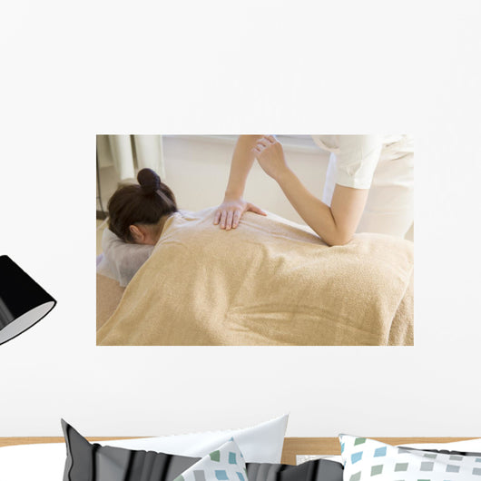 Female Masseuse Wall Decal