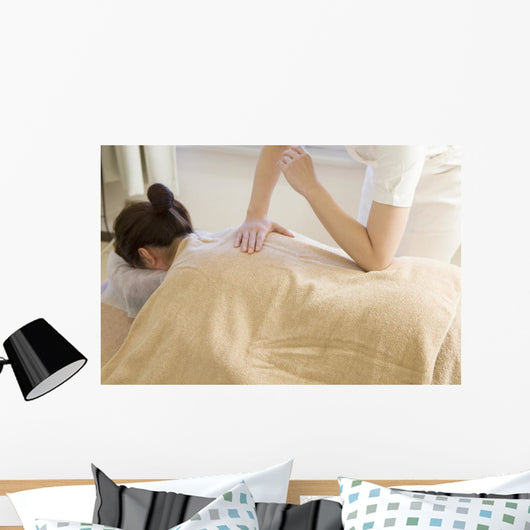Female Masseuse Wall Decal