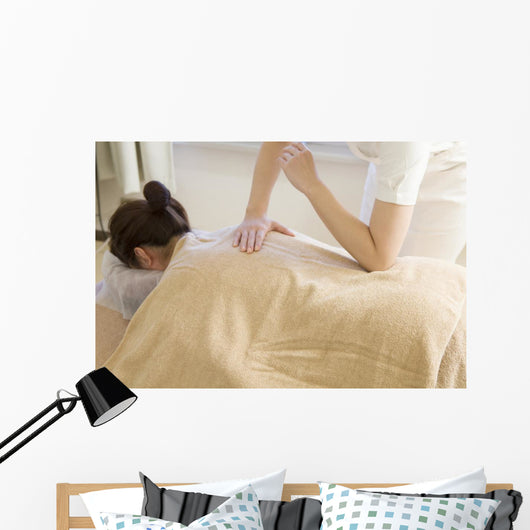 Female Masseuse Wall Decal