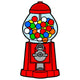 Gumball Machine Wall Decal