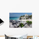Watching Tulum ruins with a lizard Wall Mural
