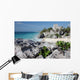 Watching Tulum ruins with a lizard Wall Mural
