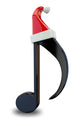 Music Note with Santa Hat Wall Decal