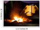 Night camping in the mountains. Wall Mural