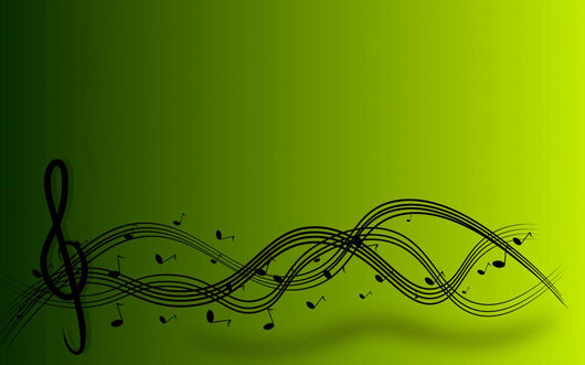 Treble clef background Wall Mural