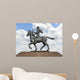 Alexander The Great on Horse over Blue Sky Wall Mural