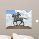 Alexander The Great on Horse over Blue Sky Wall Mural