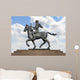Alexander The Great on Horse over Blue Sky Wall Mural