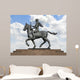 Alexander The Great on Horse over Blue Sky Wall Mural