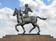 Alexander The Great on Horse over Blue Sky Wall Mural
