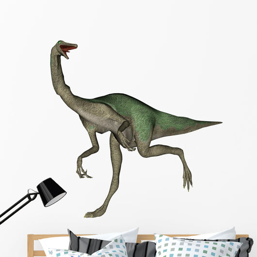 Gallimimus dinosaur walking - 3D render Wall Decal