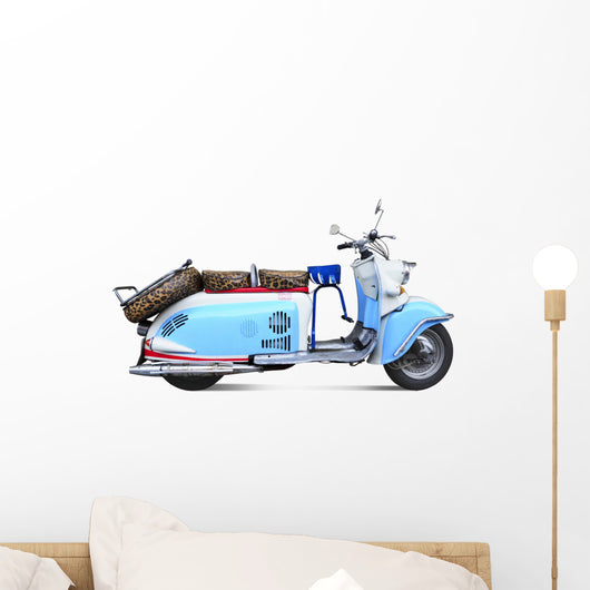 Vintage motor scooter Wall Decal