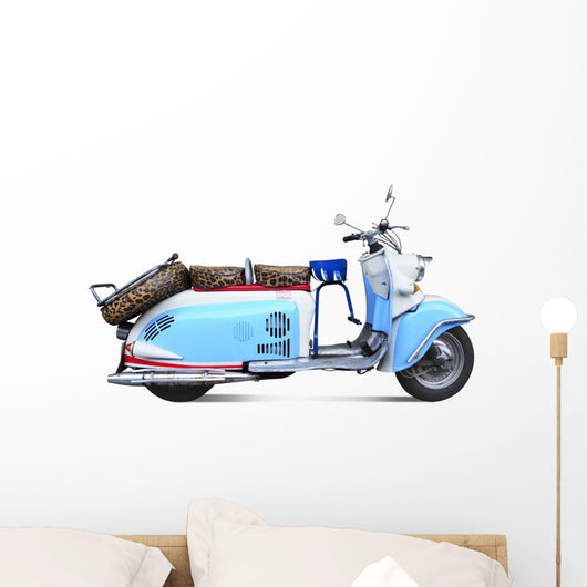 Vintage motor scooter Wall Decal