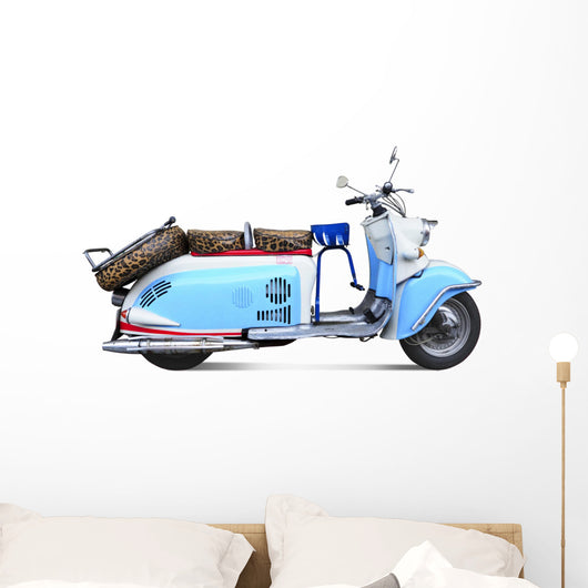 Vintage motor scooter Wall Decal