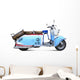 Vintage motor scooter Wall Decal