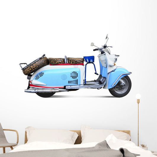 Vintage motor scooter Wall Decal