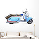 Vintage motor scooter Wall Decal