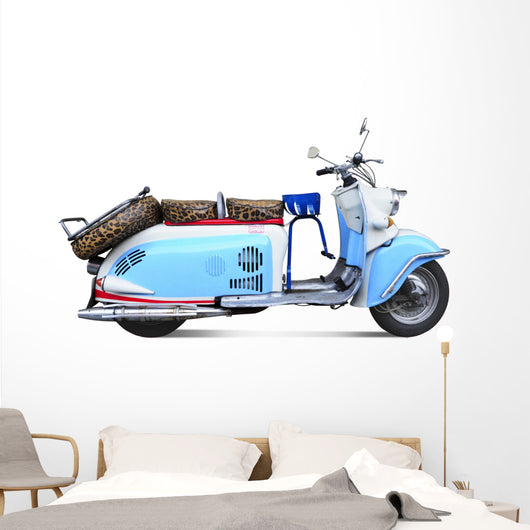 Vintage motor scooter Wall Decal