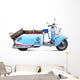 Vintage motor scooter Wall Decal