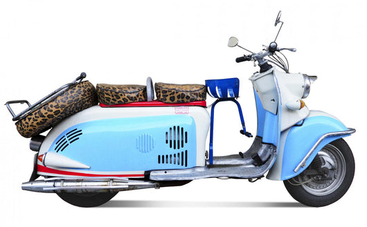 Vintage motor scooter Wall Decal