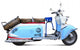 Vintage motor scooter Wall Decal