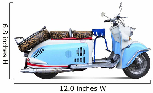 Vintage motor scooter Wall Decal