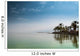 Kinneret, Galilee sea, Israel, Tiberias lake with palms Wall Mural