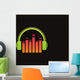 Headphone music logo vector Wall Mural
