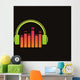 Headphone music logo vector Wall Mural
