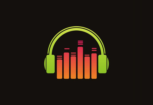 Headphone music logo vector Wall Mural