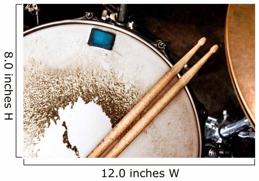 Music background.Drum close up image. Wall Mural