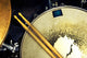 Music background. Drum close up image. Wall Mural