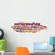 Entrepreneurship word cloud Wall Decal