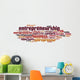 Entrepreneurship word cloud Wall Decal