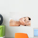 beautiful woman in spa salon having facial Wall Mural