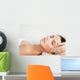 beautiful woman in spa salon having facial Wall Mural